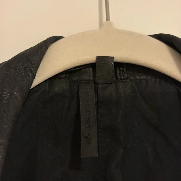 Topshop Boutique Leather Biker Jacket - Picture 2 of 3